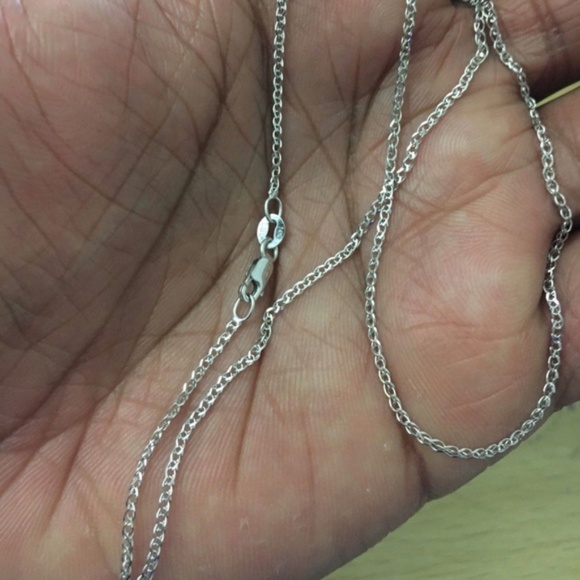 14k White Gold 1.7mm Open Wheat Chain 16" 18" 20" - Picture 4 of 9